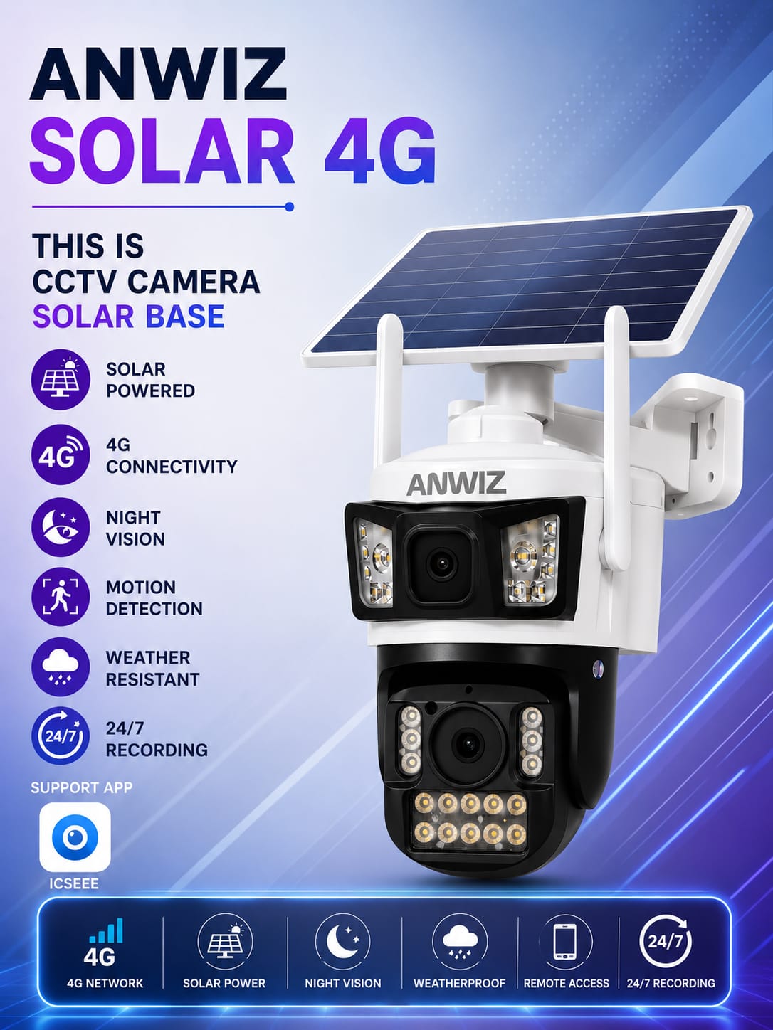 ANWIZ SOLAR 4G CAMERA