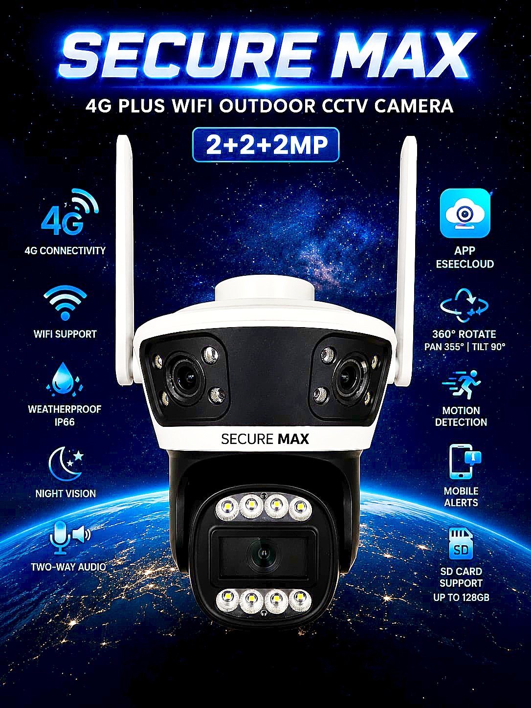 4G PLUS WIFI OUTDOOR CCTV CAMERA