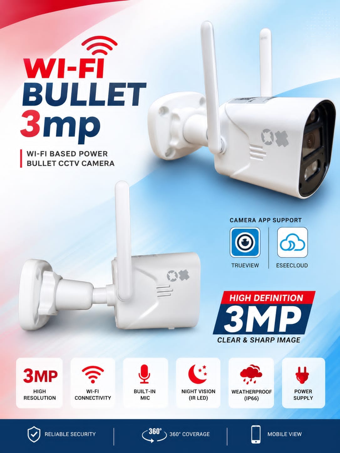 SMART WI-FI 3mp BULLET CAMERA