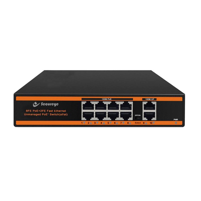 SECUREYE 8 PORT POE (S-8FE2UE-L-NB)