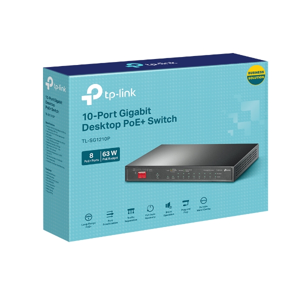 TP LINK 8+1+1 SFP FULL GIGA POE (SG1210P)