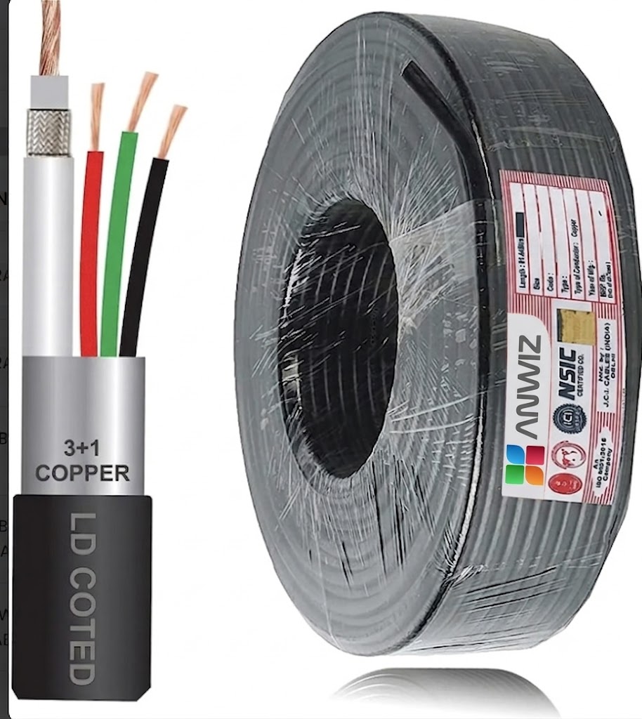 ANWIZ 3+1 BLAK COPPER CABEL